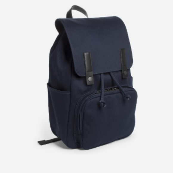 Everlane Handbags - Everlane Modern Snap Backpack Navy Blue